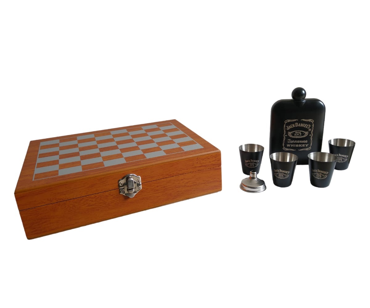 Set de Licorera Jack Daniels en Cofre